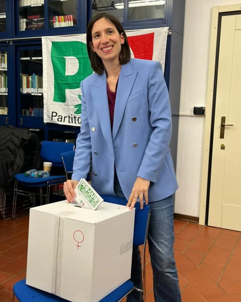 Elly Schlein vota alle primarie del Partito Democratico