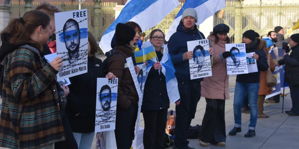 Manifestazione della Comunità dei russi liberi a Torino