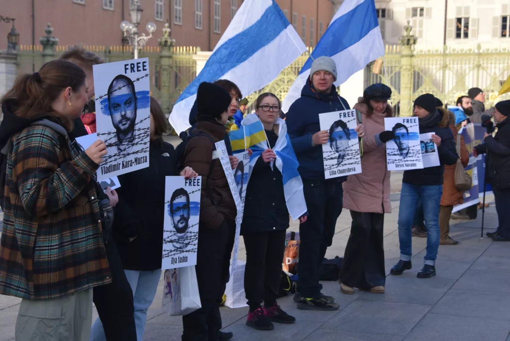 Manifestazione della Comunità dei russi liberi a Torino